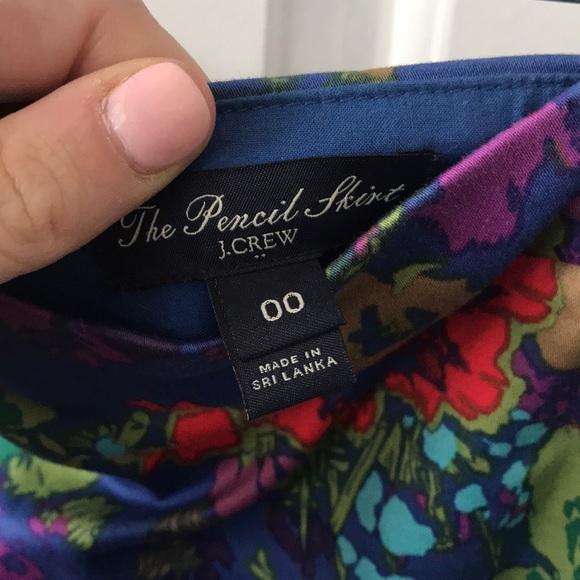 J. Crew floral pencil skirt - Picture 2 of 2